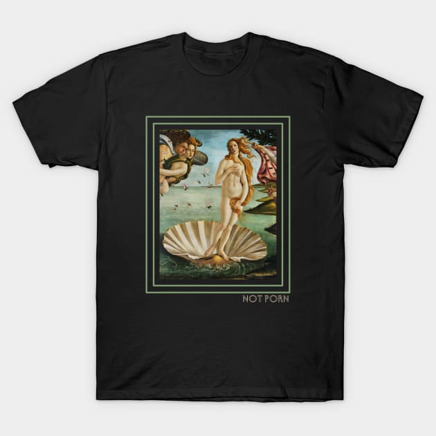 Botticelli's Birth of Venus is NOT PORN T-Shirt by TJWDraws